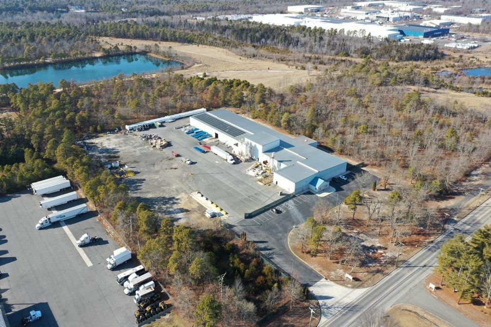 Aerial view of a South Jersey commercial property