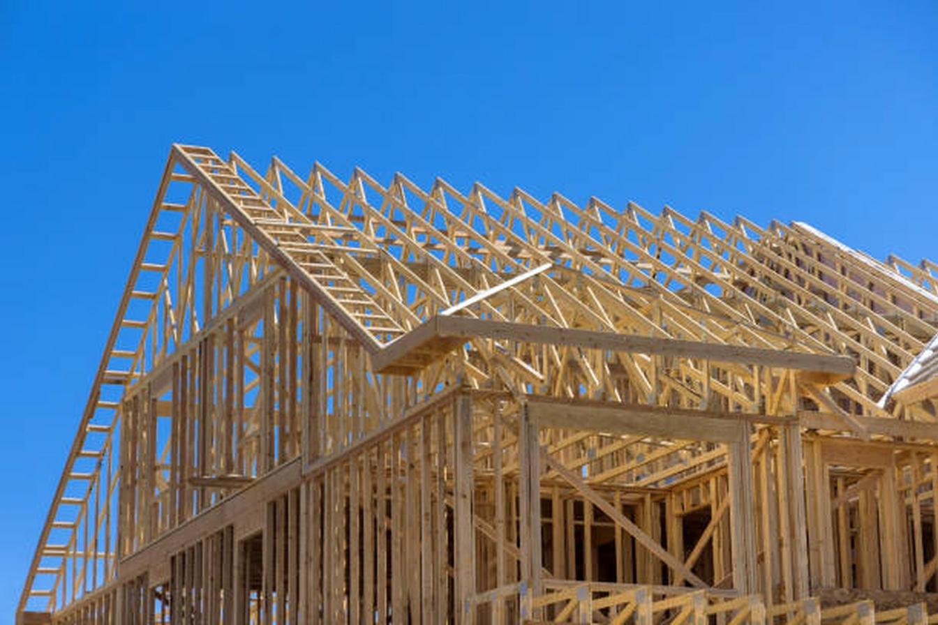 New construction framing on a South Jersey site