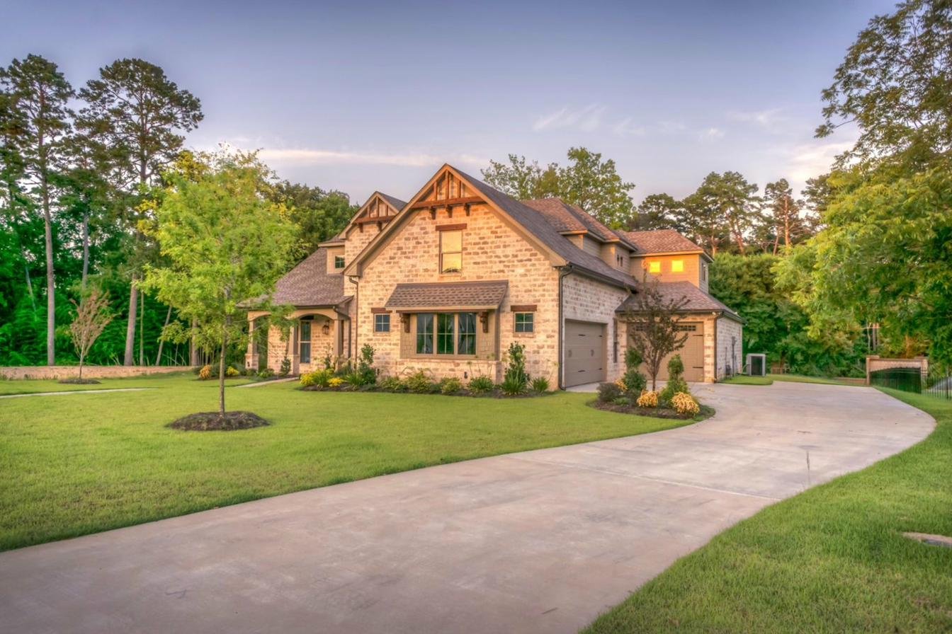 Residential property in South Jersey at dusk